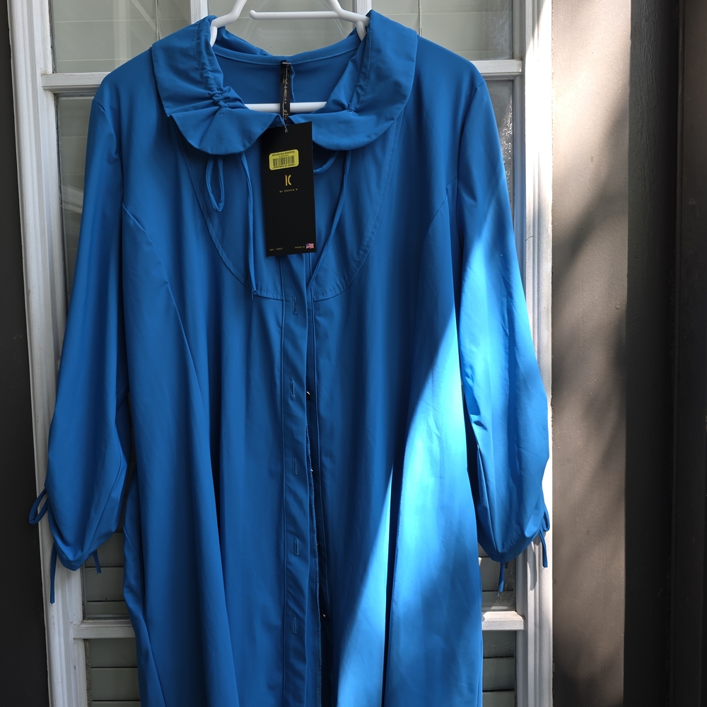IC by Connie K Vibrant Blue Button-Up dress